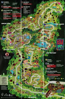 Great Adventure History 2012 Wild Safari Animal Park Map